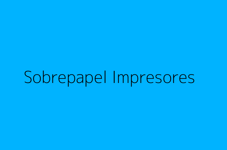 Sobrepapel Impresores